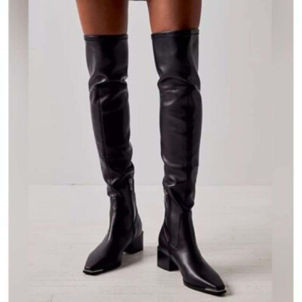 Marc Fisher Noemi Boots Over the Knee Black Size 7.5